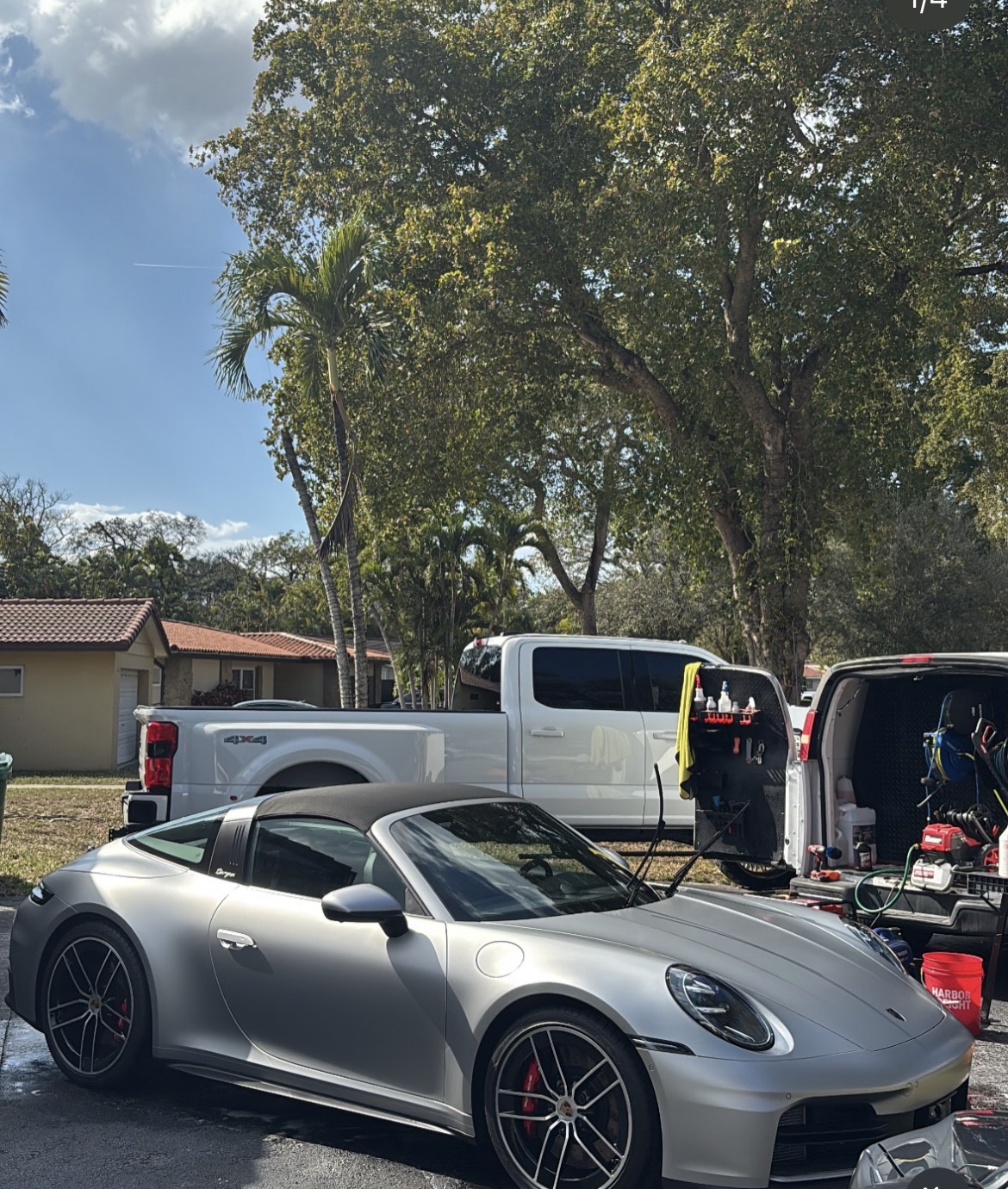 Porsche after mobile detailing